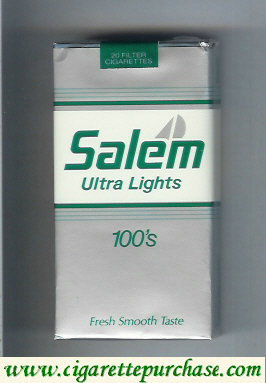 Salem Ultra Lights 100s with yacht cigarettes soft box